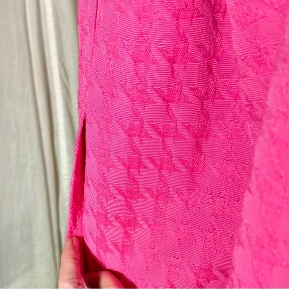 Linea By Louis Dell’Olio Houndstooth Check Cotton Jacquard Swing Jacket Sz XS/S - Picture 8 of 8